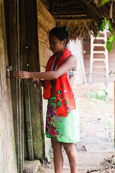 20101203_115556 D3.jpg - Even in the remoteness of the Indian village, personal property is protected by a lock!